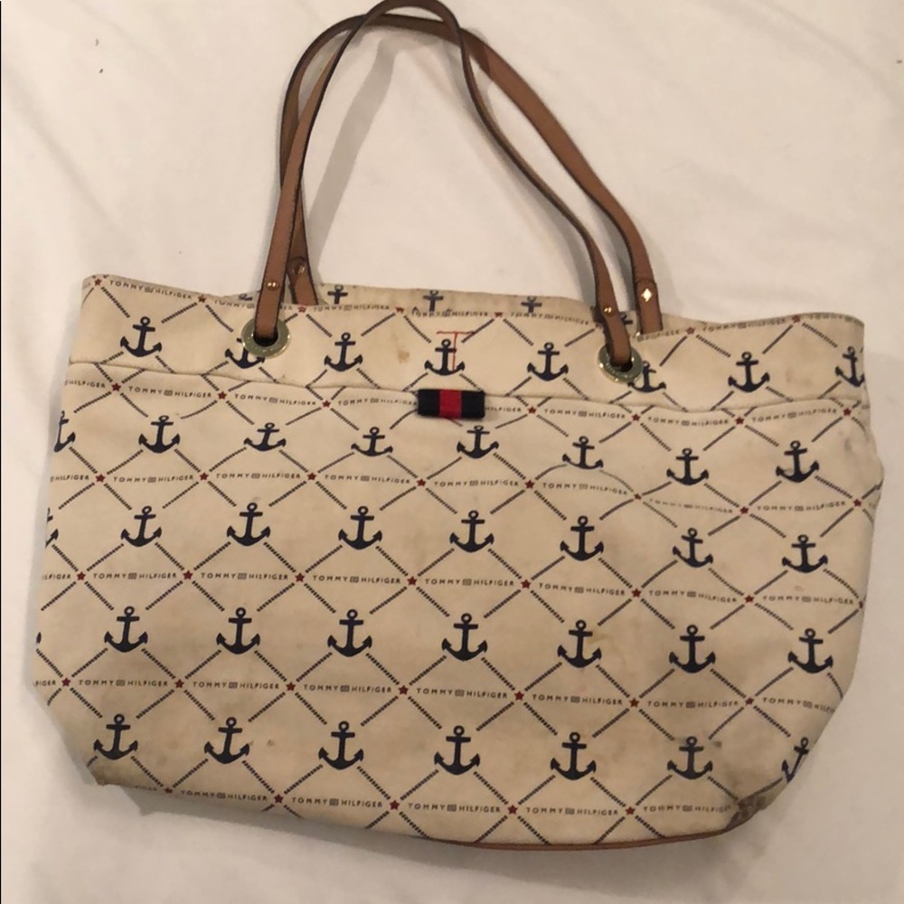 LAST CHANCE! DONATING SOON! White Anchor Tommy Hilfinger Tote Bag